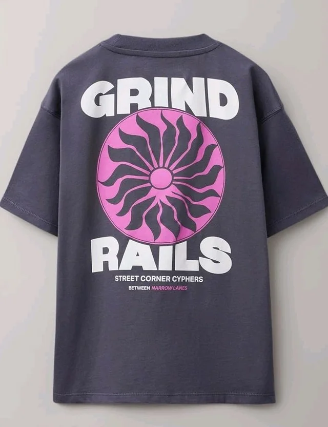 Alan Jones Clothing Boys Oversized Cotton Printed T-Shirt | Round Neck, Short Sleeves, Casual Wear
- 7-8 Y, Dark - Purple