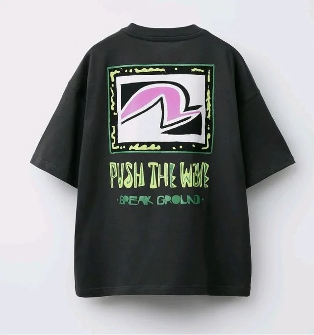 Alan Jones Clothing Boys Oversized Cotton Printed T-Shirt | Round Neck, Short Sleeves, Casual Wear
- 5-6 Y, Dark charcoal