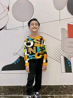 Googo Gaaga Boy's Cotton full Sleeves Printed Sweatshirt and Pant Set - 18-24 M