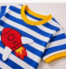 Googo Gaaga Boys Clothing Set | Boys T-Shirt and Denim Pant Set
Trendy boys clothing set with T-shirt and denim pant, designed for comfortable everyday wear, playtime and outings.
- 12-18 M, Space With Demim short