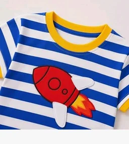 Googo Gaaga Boys Clothing Set | Boys T-Shirt and Denim Pant Set
Trendy boys clothing set with T-shirt and denim pant, designed for comfortable everyday wear, playtime and outings.
- 2-3 Y, Space With Demim short