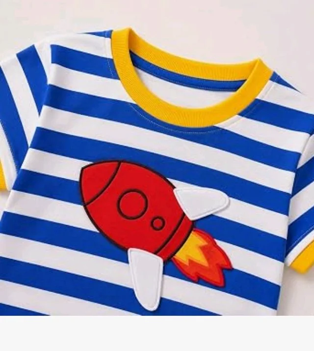 Googo Gaaga Boys Clothing Set | Boys T-Shirt and Denim Pant Set
Trendy boys clothing set with T-shirt and denim pant, designed for comfortable everyday wear, playtime and outings.
- 2-3 Y, Space With Demim short