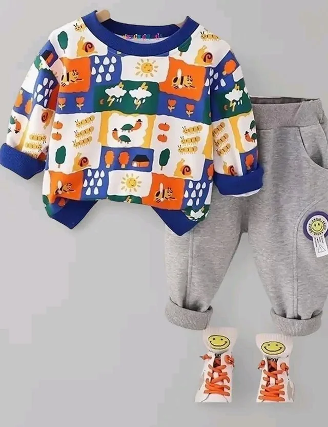 Googo Gaaga Boy's Cotton Printed T-Shirt With Shorts Clothing Set
- 5-6 Y, Multi colours
