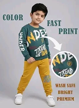 Unisex Printed Cotton Sweatshirt and Full Pant Set
- 3-6 M, Emerald