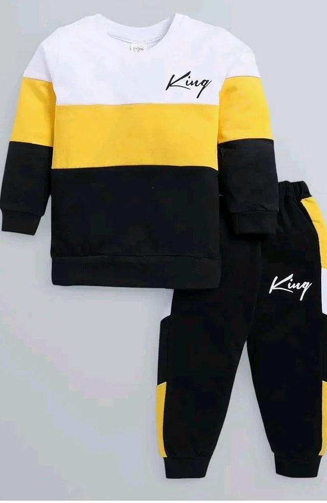 Kids Cotton Casual Cute & Elegant Stripped Pattern Clothing Set- Full Sleeve T-Shirt And Trousers For Infants/Childs/Baby Boys (in Multicolor, Pack of 1)
- 9-12 M, Yellow & Black
