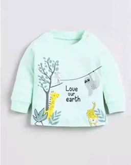 Indhrani Garments Kids Clothes for Boys | Printed Cotton Lightweight Sweatshirt and Pant | Baby Boy Dress Clothing Set
- 12-18 M, Green