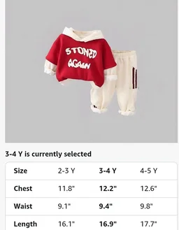 Googo Gaaga Boys Cotton Fleece Printed Hoodie Sweatshirt with Joggers in Clothing Set | Winter Fleece Fabric | Full Sleeves - 4-5 Y, Red
