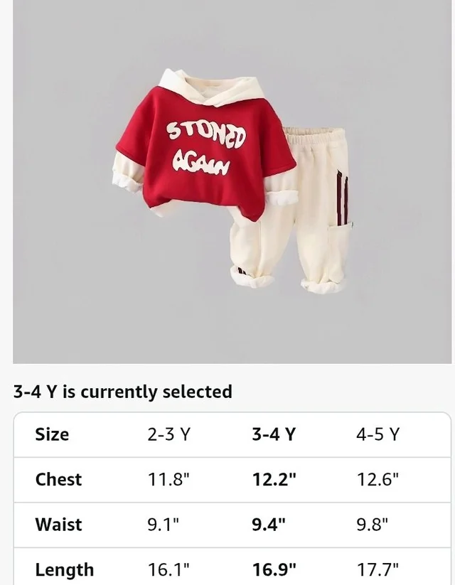 Googo Gaaga Boys Cotton Fleece Printed Hoodie Sweatshirt with Joggers in Clothing Set | Winter Fleece Fabric | Full Sleeves - 4-5 Y, Red