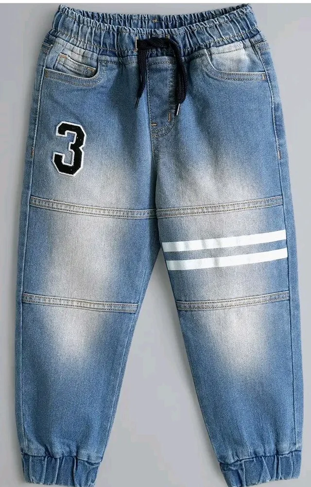 Amazon Brand - Symbol Boys Boys Slim Fit Stretchable Jogger Jeans (Elasticated Waist Band)
- 4-5 Y, Lt Blue 4