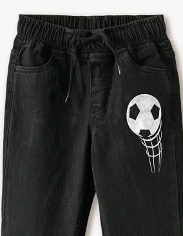 Amazon Brand - Symbol Boys Boys Slim Fit Stretchable Jogger Jeans (Elasticated Waist Band)
- 2-3 Y, Black 10