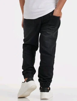 Amazon Brand - Symbol Boys Boys Slim Fit Stretchable Jogger Jeans (Elasticated Waist Band)
- 2-3 Y, Black 8