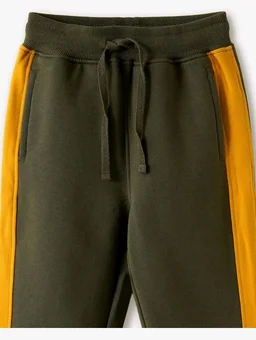 Amazon Brand - Symbol Boys Contrast Side Panelled Jogger Fit Track Pants
- 10-12 Y, Olive & Mustard