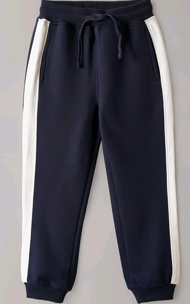 Amazon Brand - Symbol Boys Contrast Side Panelled Jogger Fit Track Pants
- 10-12 Y, Navy & White