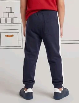 Amazon Brand - Symbol Boys Contrast Side Panelled Jogger Fit Track Pants
- 10-12 Y, Navy & White