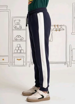 Amazon Brand - Symbol Boys Contrast Side Panelled Jogger Fit Track Pants
- 12-14 Y, Navy/White +Olive / Mustard