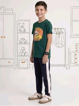 Amazon Brand - Symbol Boys Contrast Side Panelled Jogger Fit Track Pants
- 2-3 Y, Navy/White +Olive / Mustard