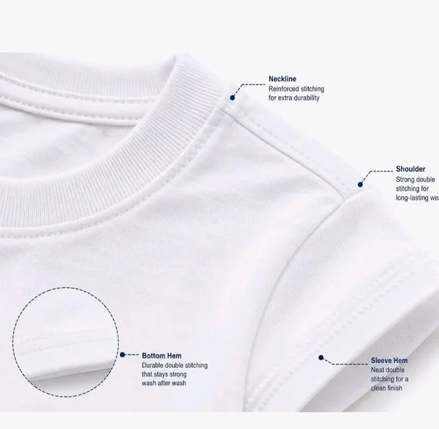 Baby T-Shirt, White, Crew Neck 6-24 Months
Breathable & Soft, Double Stitched, Machine Washable, Boys & Girls, Skin-Friendly
- 12-24 M