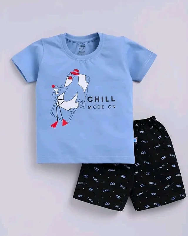 Toonyport Boys Summer 3 Packs Of T-shirts and Shorts Combo Set (Multicolors) - 2-3 Y, Multicolours 1