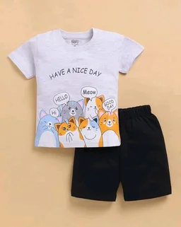 Toonyport Boys Summer 3 Packs Of T-shirts and Shorts Combo Set (Multicolors)
- 6-12 M, Multicolours 7