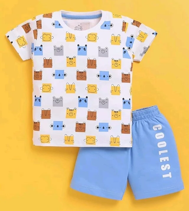 Toonyport Boys Summer 3 Packs Of T-shirts and Shorts Combo Set (Multicolors)
- 5-6 Y, Multicolours 9