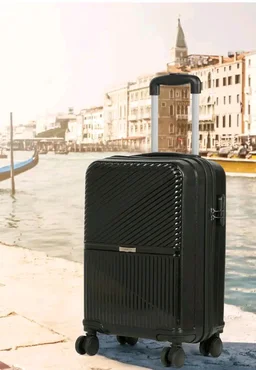 Teakwood Small Size 8 Wheels Trolley Bag, Hard Cabin with Zipper Closure, Adjustable Push Button & Cross Side Strap, Number Lock System 360 Degree (Small, Black)
50+ bought in past month