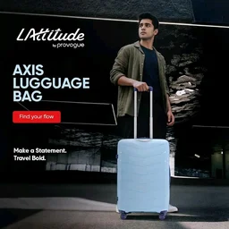 Axis Cabin Suitcase 55 cm 20 inch Polypropylene Hard Trolley, 8 Spinner Wheels, 3-Pocket Convipack, Dual-Tone Shell, Recessed Number Lock, Carry-On Sapphire Blue/Peacock Blue