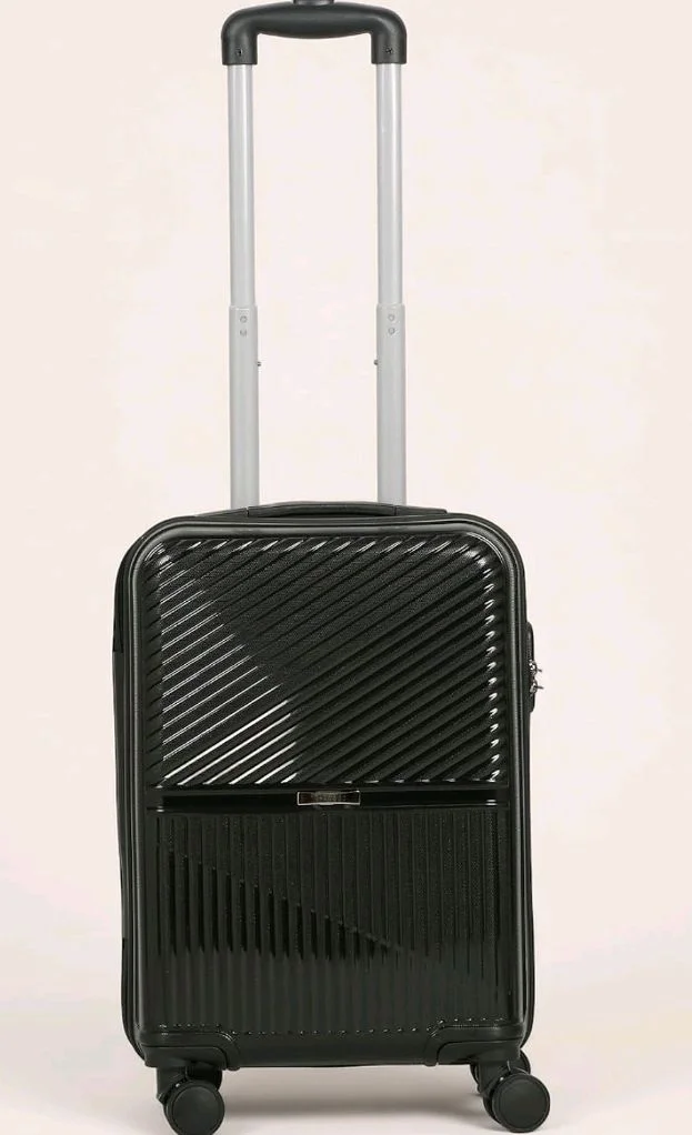 Teakwood Small Size 8 Wheels Trolley Bag, Hard Cabin with Zipper Closure, Adjustable Push Button & Cross Side Strap, Number Lock System 360 Degree (Small, Black)
50+ bought in past month