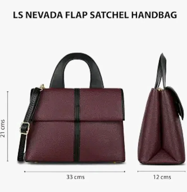 Lavie Signature Women's Nevada Flap Satchel Bag | Satchel Handbag for Work | Ladies Purse | Stylish Shoulder Bag | Gift for Women