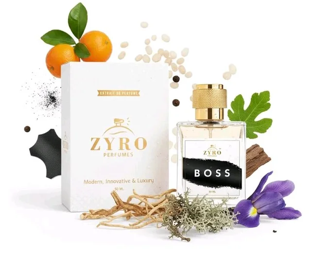 ZYRO Boss Perfume for Men 50ml | Long Lasting Extrait De Parfum with 35% Fragrance Oil | Bold Woody Spicy Luxury Fragrance for Date Night, Partie