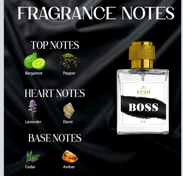 ZYRO Boss Perfume for Men 50ml | Long Lasting Extrait De Parfum with 35% Fragrance Oil | Bold Woody Spicy Luxury Fragrance for Date Night, Partie