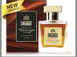 Engage Brazilian Maracuja Cognac Eau De Parfum for Men 50ml|Long lasting Perfume|Amber, Leather, Oud|Tropical Brazilian EDP|Luxury Gift for Men|No Parabens|No Sil