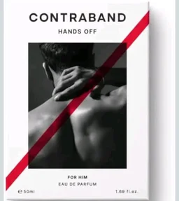 Contraband Eau De Parfum - Hands Off | Leather, Oud and Amber Fragrance Notes | Intense & Long Lasting Spray Perfume For Men | 50 ml