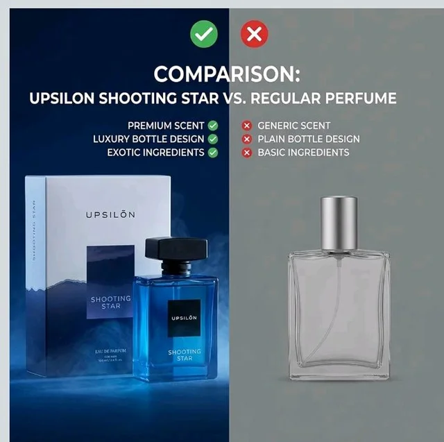 Upsilon SHOOTING STAR Perfume For Men 100ml | Luxury Perfume | 8 Hours Long Lasting Smell For Man | Double distilled 20% Concentration | Everyday Fragrance | Spicy Eau De Parfum | Premium Gift For Men