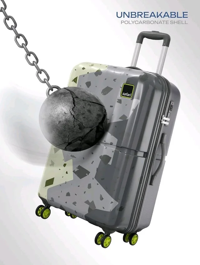 Safari Tazzo 8 Wheels 66cm Medium Size Trolley Bag, Hard Case Polycarbonate, 360º Wheeling Small Check in Luggage, Suitcase for Travel, Trolley Bags for Travel, Printed
100+ bought in past month