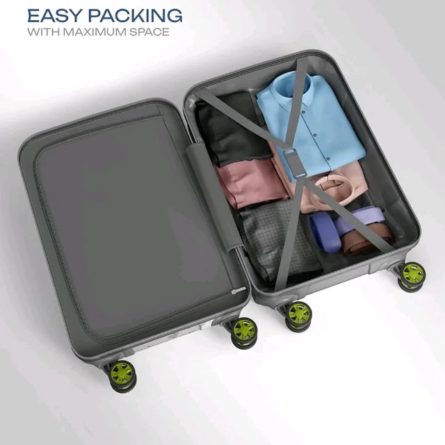 Safari Tazzo 8 Wheels 66cm Medium Size Trolley Bag, Hard Case Polycarbonate, 360º Wheeling Small Check in Luggage, Suitcase for Travel, Trolley Bags for Travel, Printed
100+ bought in past month