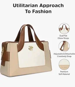 Lavie Signature Women's Olympia Medium Satchel Bag | Satchel Handbag for Work | Ladies Purse | Stylish Shoulder Bag | Gift for Women