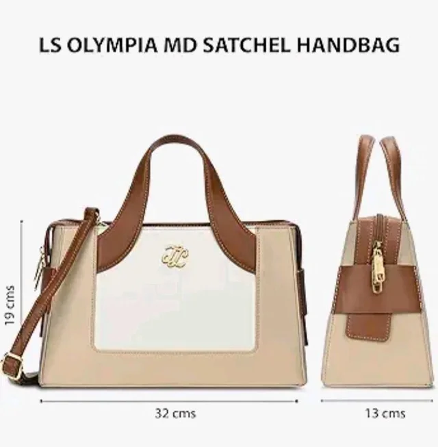 Lavie Signature Women's Olympia Medium Satchel Bag | Satchel Handbag for Work | Ladies Purse | Stylish Shoulder Bag | Gift for Women
