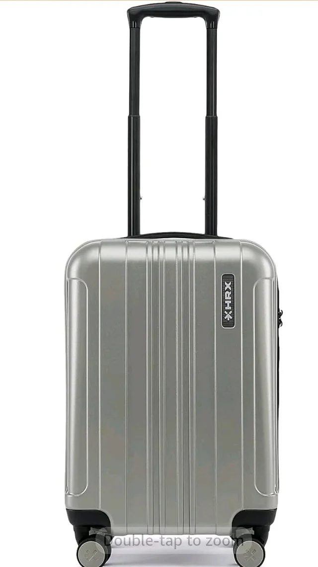 Brand: HRX
HRX Force Cabin Size Silver Polycarbonate Hard Shell Suitcase - Premium Travel Trolley Bag with 8 Spinner Wheels, Number Lock & Water Resistant Body