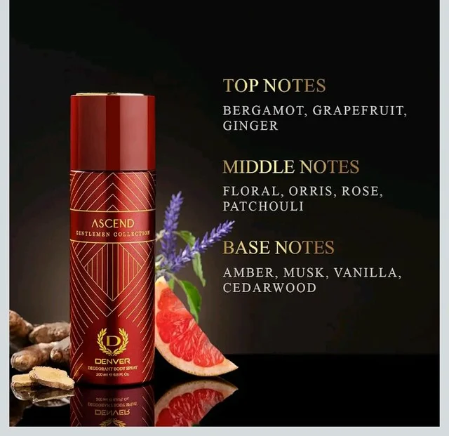 Denver Gentlemen Collection Verve, Elixir & Ascend 200 ml (Pack of 3)