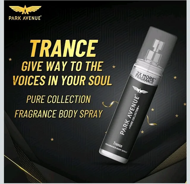 Park Avenue Pure Collection Trance Fragrance Body Spray for Men, 135ml