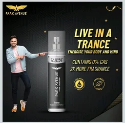 Park Avenue Pure Collection Trance Fragrance Body Spray for Men, 135ml