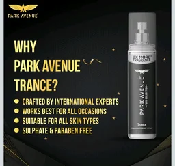 Park Avenue Pure Collection Trance Fragrance Body Spray for Men, 135ml