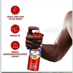 Old Spice Original No Gas 24 hour Long Lasting Freshness Deodorant Perfume Body Spray For Men, 140ml