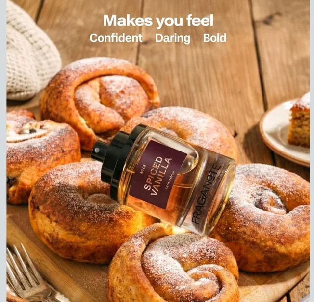 Fraganote Spiced Vanilla Eau De Parfum Unisex 50ML | Warm & Spicy Gourmand Vanilla Perfume For Man & Women | Long-Lasting Fragrance with Cinnamon, Cardamom, Caramel & Vanilla Notes | Perfect for Winter Evenings, Festive Nights & Date Wear