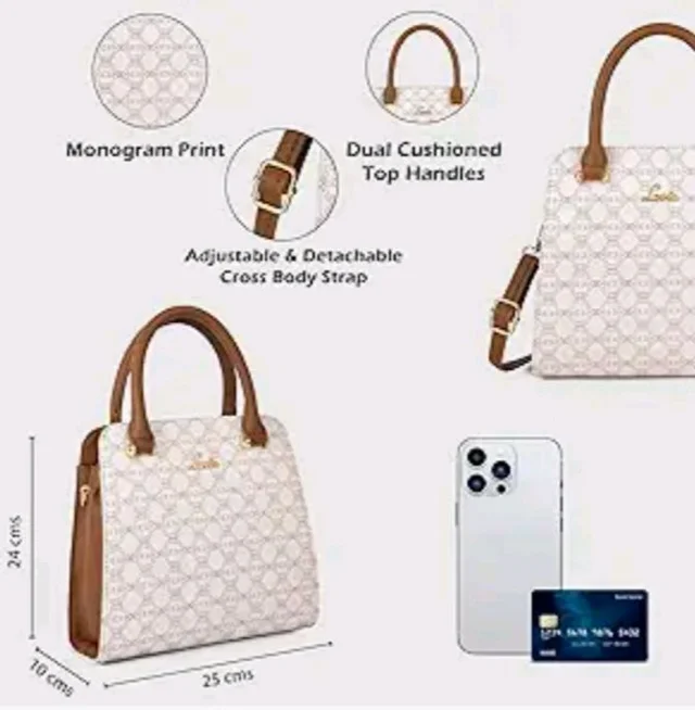 Lavie Women's Ushawu Satchel Bag | Satchel Handbag for Work | Ladies Purse | Stylish Shoulder Bag | Gift for Women