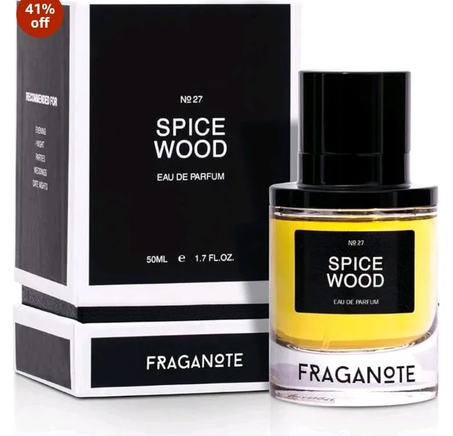Fraganote Spice Wood Eau De Parfum (50 ml) | Warm Spices, Gourmand Note & Rich Woody Scent for Men & Women | Long Lasting Day or Night Magnetic Fragrance | Ideal Gift for all