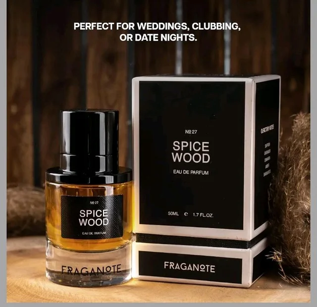 Fraganote Spice Wood Eau De Parfum (50 ml) | Warm Spices, Gourmand Note & Rich Woody Scent for Men & Women | Long Lasting Day or Night Magnetic Fragrance | Ideal Gift for all