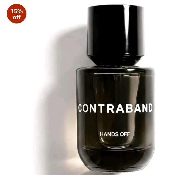 Contraband Eau De Parfum - Hands Off | Travel Size | Leather, Oud and Amber Fragrance Notes | Intense & Long Lasting Spray Perfume For Men |