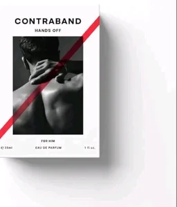 Contraband Eau De Parfum - Hands Off | Travel Size | Leather, Oud and Amber Fragrance Notes | Intense & Long Lasting Spray Perfume For Men |