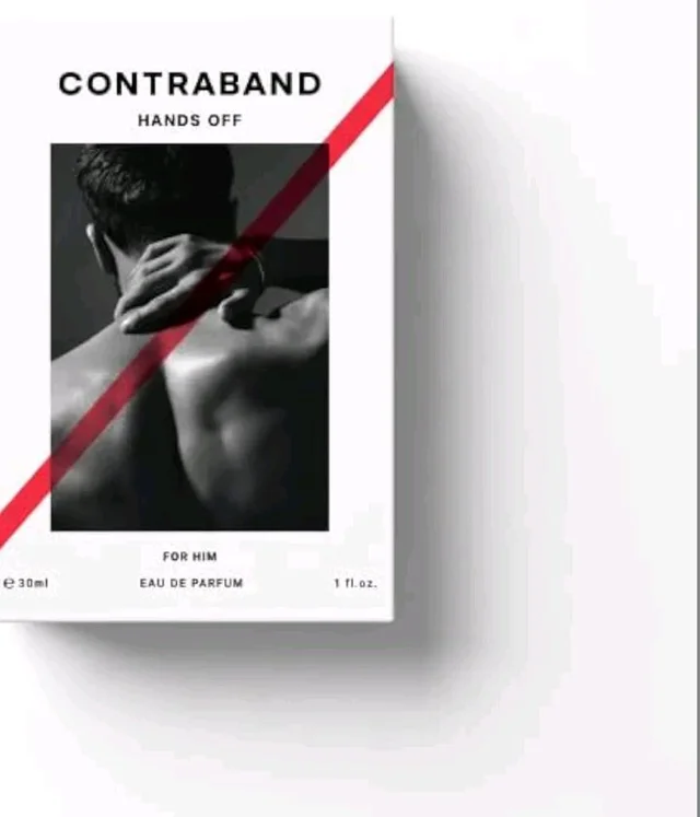 Contraband Eau De Parfum - Hands Off | Travel Size | Leather, Oud and Amber Fragrance Notes | Intense & Long Lasting Spray Perfume For Men |